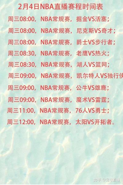 《NBA新赛季赛程出炉！激情对决，谁将问鼎巅峰？》